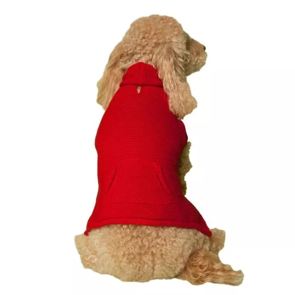 Cozy Red Dog Hoodie